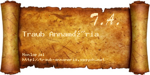 Traub Annamária névjegykártya